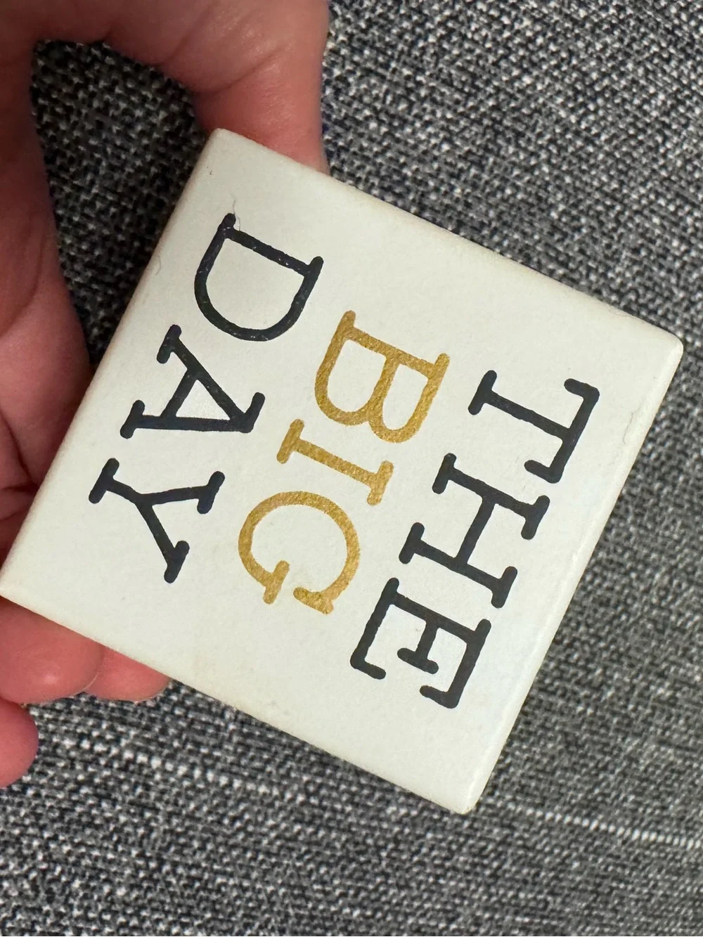 Countdown Blocks - White and Gold